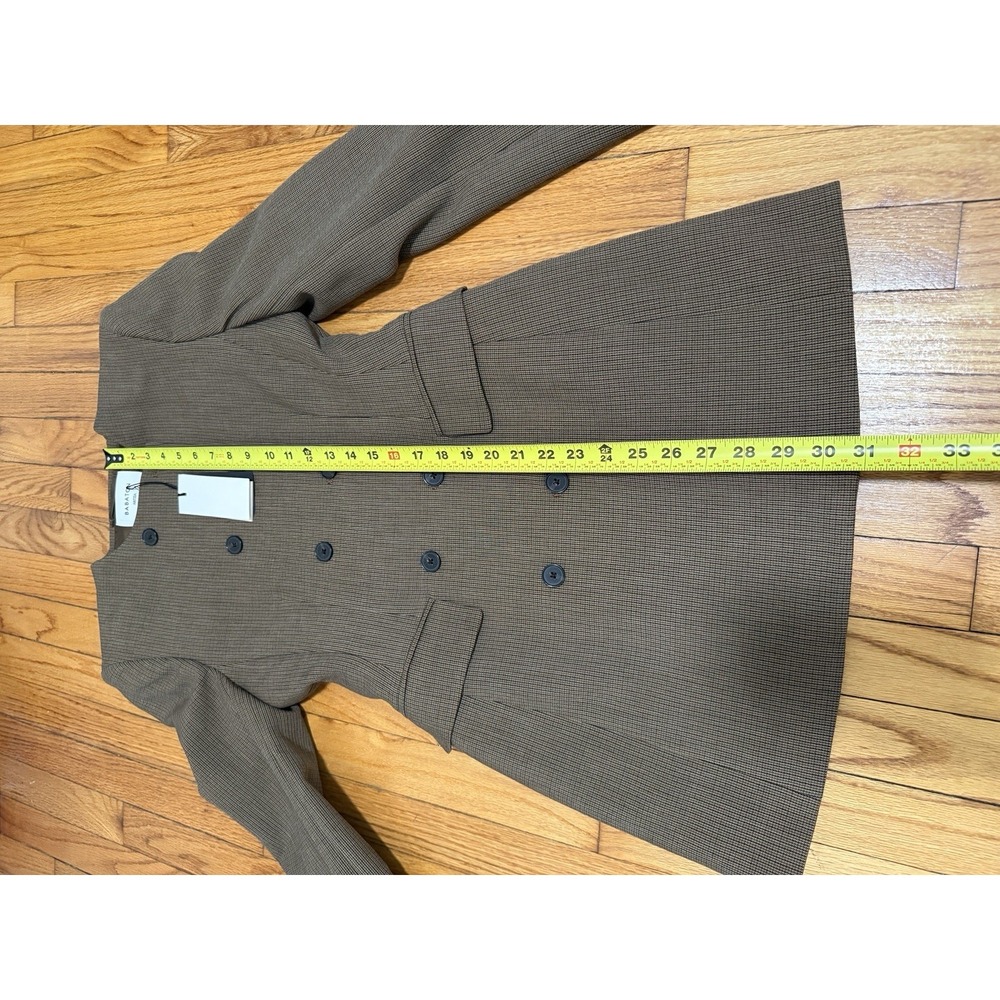 Babaton Aritzia NWT Skyrise Double Breasted Blazer Dress in Brown Kyle Check 4 - Picture 9 of 9